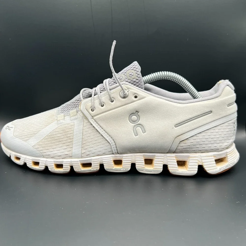 On Cloud 19-99194 Womens 11 Running Shoes Glacier White‎ Mesh Athletic Sneaker